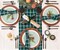 Plaid Table Runner 36 Inches - 100% Pure Linen Windowpane Dark Green Short Table Runner 14 x 36 Inch Ideal for Dresser and Coffee Tables